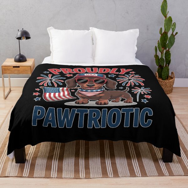Item preview, Proudly Pawtriotic Dachshund USA Dog 4th of July Patriotic Wiener Dog designed and sold by Ladys-Gents.