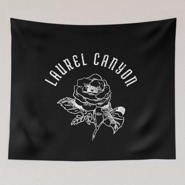 Item preview, Laurel Canyon Rose - white print. designed and sold by retropetrol.