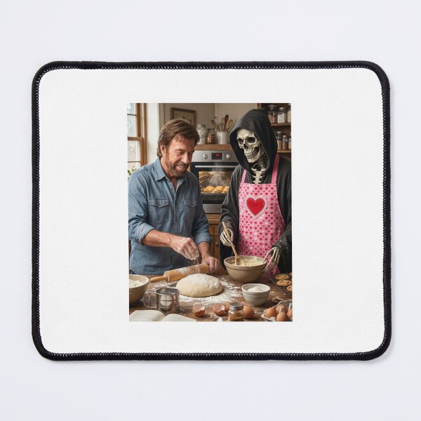 Item preview, Baking Chuck norris grim reaper death skull memes cute kawaii funny prank love heart meme designed and sold by CheeseBlueprint.