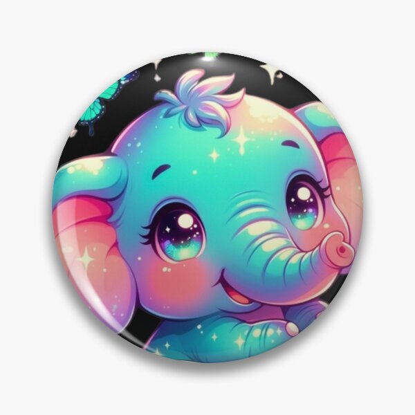 Item preview, Rainbow Baby Elephant Butterflies designed and sold by CoquetteLunaCo.