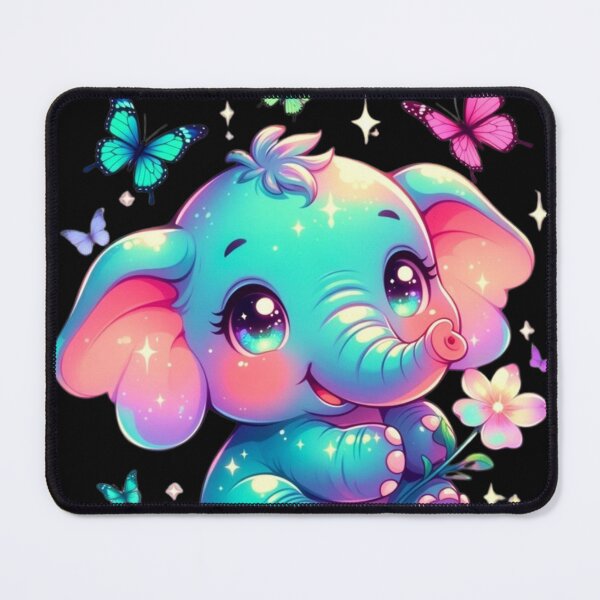 Item preview, Rainbow Baby Elephant Butterflies designed and sold by CoquetteLunaCo.