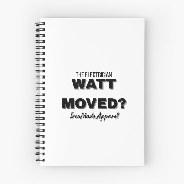 Item preview, WATT MOVED? Electrician T-Shirt – Funny Electrical Humor Tee for Linemen, Electricians & Trades Pros designed and sold by IronMade Apparel.