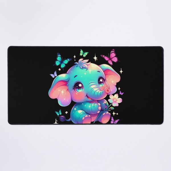 Item preview, Rainbow Baby Elephant Butterflies designed and sold by CoquetteLunaCo.