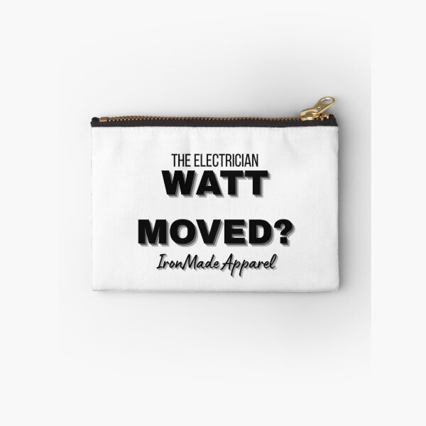 Item preview, WATT MOVED? Electrician T-Shirt – Funny Electrical Humor Tee for Linemen, Electricians & Trades Pros designed and sold by IronMade Apparel.