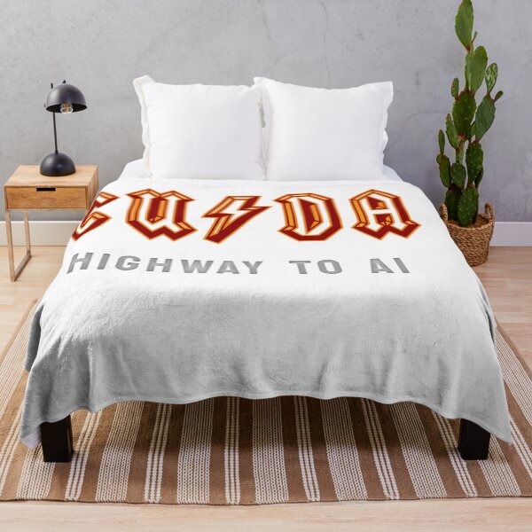 Item preview, CUDA Highway to AI - Artificial Intelligence - ACDC Rockstar AI Scientist tshirt Maroon designed and sold by VandoorLabs.