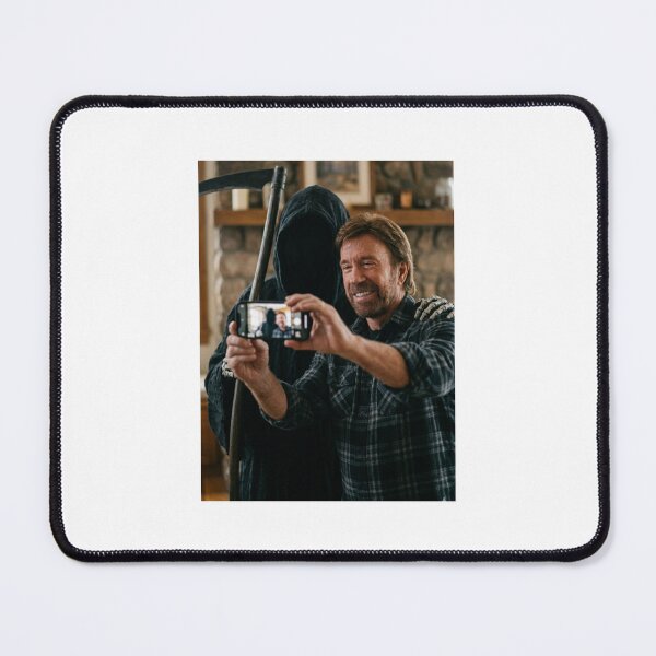 Item preview, Selfie Chuck norris grim reaper death skull memes cute kawaii funny prank love heart meme designed and sold by CheeseBlueprint.