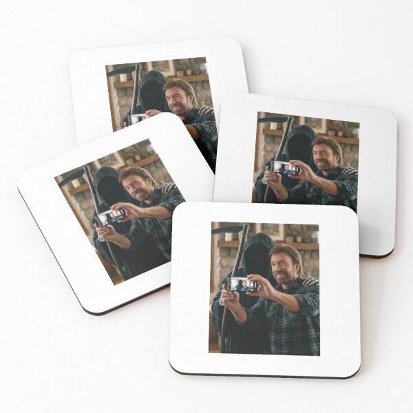 Item preview, Selfie Chuck norris grim reaper death skull memes cute kawaii funny prank love heart meme designed and sold by CheeseBlueprint.