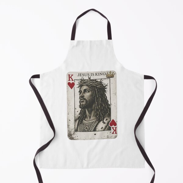 Item preview, Jesus Is King Jesus King Of Hearts Card Religious Art designed and sold by KAWKAW-DRHM.