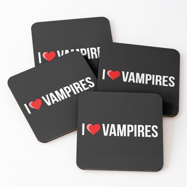 Item preview, I Love Vampires Blood Goth Gothic Emo Novelty Dark Humor Scary Undead Horror Movie Fandom designed and sold by Space Ghettos.