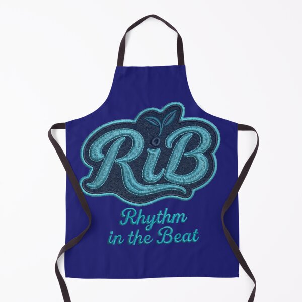 Item preview, Urban Biology RiB Script Ocean Blue Embroidery Style designed and sold by Rib-Brand.