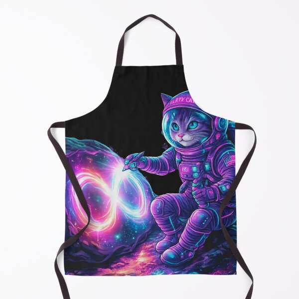 Item preview, Neon Space Cat Astronaut designed and sold by Nika Art Studio.