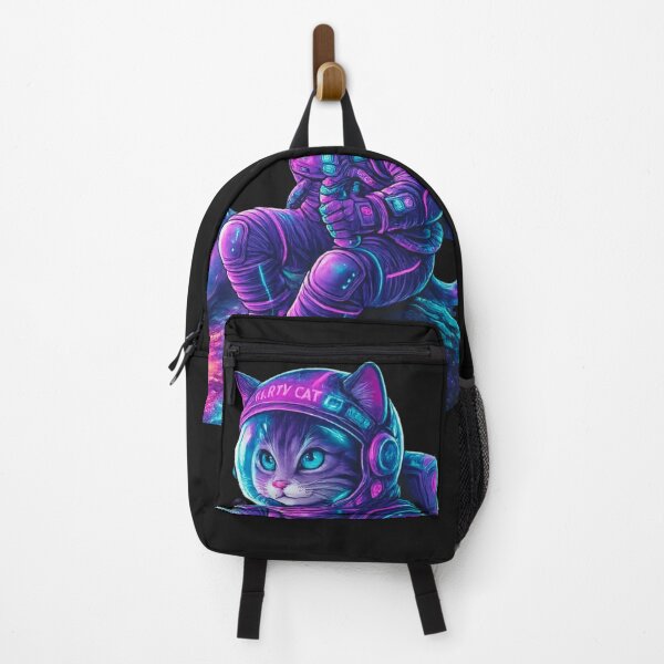 Item preview, Neon Space Cat Astronaut designed and sold by Nika Art Studio.