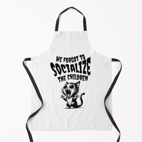 Item preview, We Forgot To Socialize The Children Homeschool Cat Meme designed and sold by KAWKAW-DRHM.