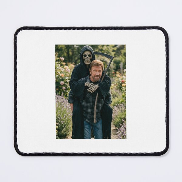 Item preview, Piggyback Chuck norris grim reaper death skull memes cute kawaii funny prank love heart meme designed and sold by CheeseBlueprint.