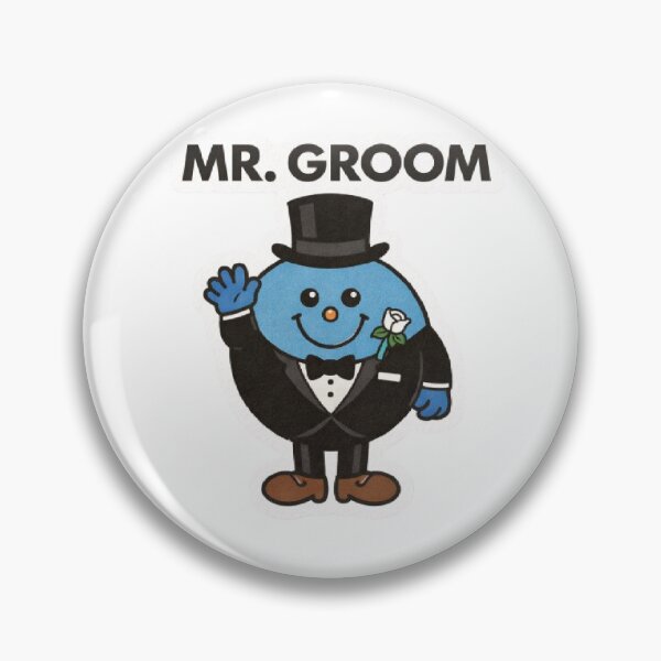 Item preview, Mr Groom Mr. Men Character Wedding Best Man Bachelor Wedding Relationship Funny Marriage Blue Suit Gift designed and sold by SamiraArts.