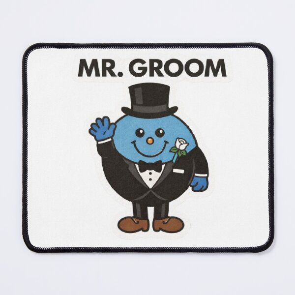 Item preview, Mr Groom Mr. Men Character Wedding Best Man Bachelor Wedding Relationship Funny Marriage Blue Suit Gift designed and sold by SamiraArts.