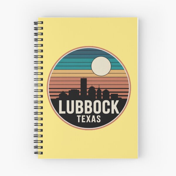 Item preview, Lubbock Texas: Sunset Skyline Outlined Moon designed and sold by CircinusStore.