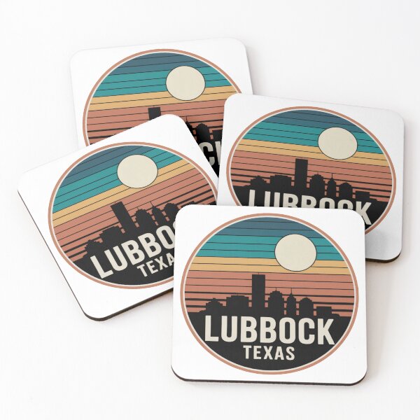 Item preview, Lubbock Texas: Sunset Skyline Outlined Moon designed and sold by CircinusStore.
