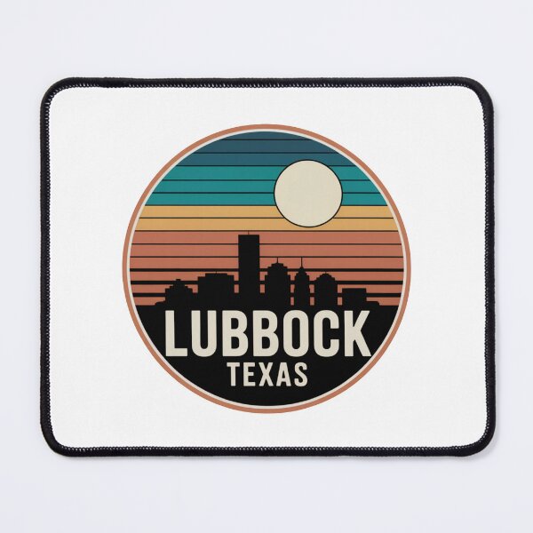 Item preview, Lubbock Texas: Sunset Skyline Outlined Moon designed and sold by CircinusStore.