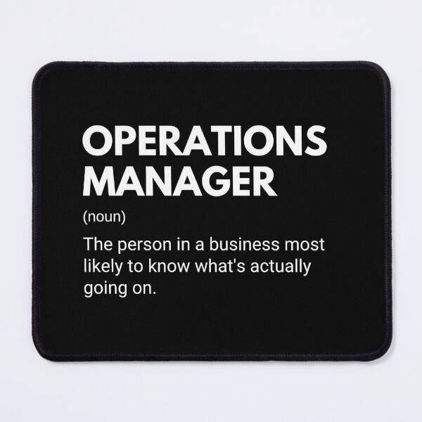 Item preview, Operations Manager Funny Work Definition designed and sold by CuteLovelyDesigns.