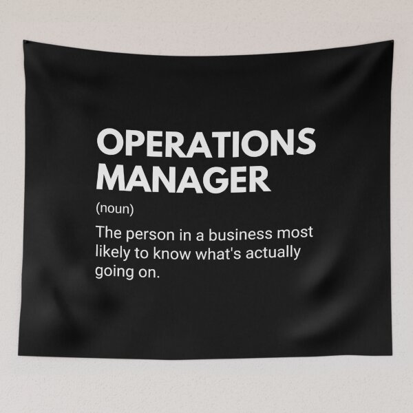 Item preview, Operations Manager Funny Work Definition designed and sold by CuteLovelyDesigns.