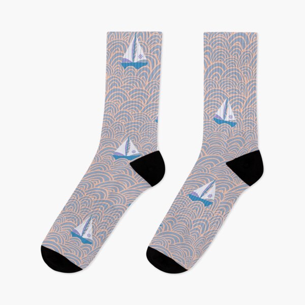 Item preview, Copy of Nautical Yacht with Ocean Waves NO09 Yacht at Sea designed and sold by HueyDesign.