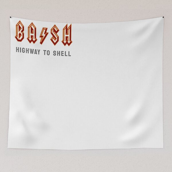 Item preview, BASH Highway to Shell - Developer - ACDC Tshirt Red on Black designed and sold by VandoorLabs.