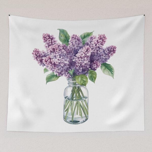 Item preview, Lilacs in a Glass Jar  designed and sold by uunaa.