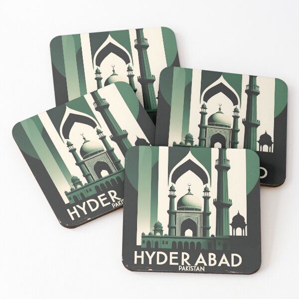 Item preview, Hyderabad Pakistan Retro Vintage Travel Souvenir designed and sold by TravelersGems.