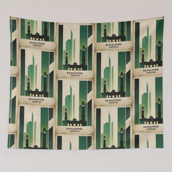 Item preview, Rawalpindi Pakistan Retro Vintage Travel Souvenir designed and sold by TravelersGems.