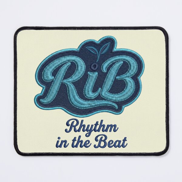Item preview, Urban Biology RiB Script Ocean Blue Embroidery Style designed and sold by Rib-Brand.