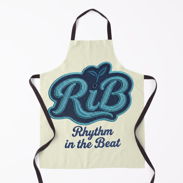 Item preview, Urban Biology RiB Script Ocean Blue Embroidery Style designed and sold by Rib-Brand.