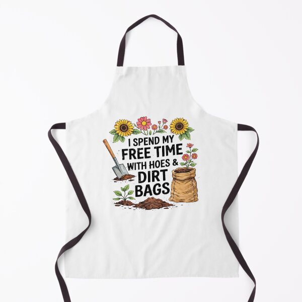 Item preview, I Spend My Free Time With Hoes And Dirt Bags Gardening Pun designed and sold by KAWKAW-DRHM.