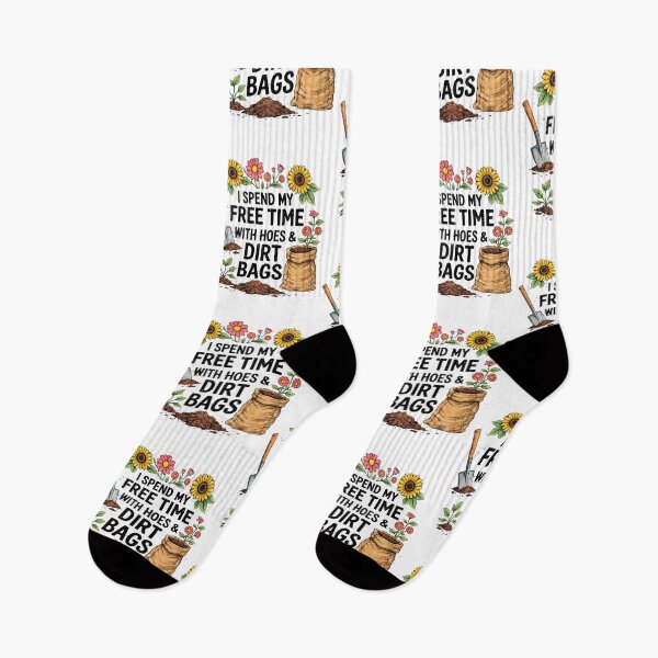 Item preview, I Spend My Free Time With Hoes And Dirt Bags Gardening Pun designed and sold by KAWKAW-DRHM.