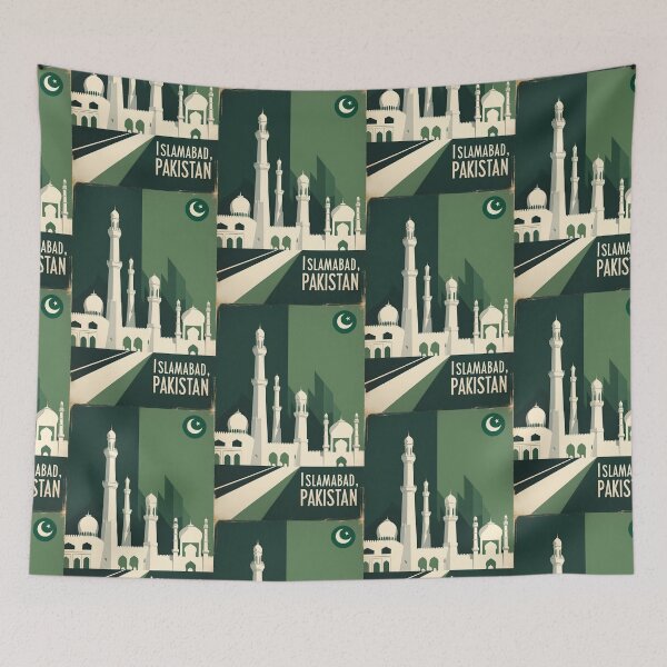 Item preview, Islamabad Pakistan Retro Vintage Travel Souvenir designed and sold by TravelersGems.
