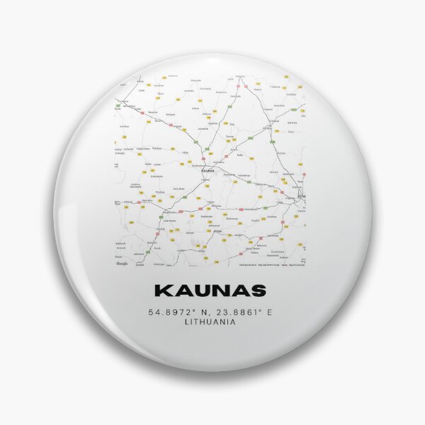 Item preview, Kaunas Lithuania Coordinates Print | Minimalist City Wall Art designed and sold by RM-Journey.