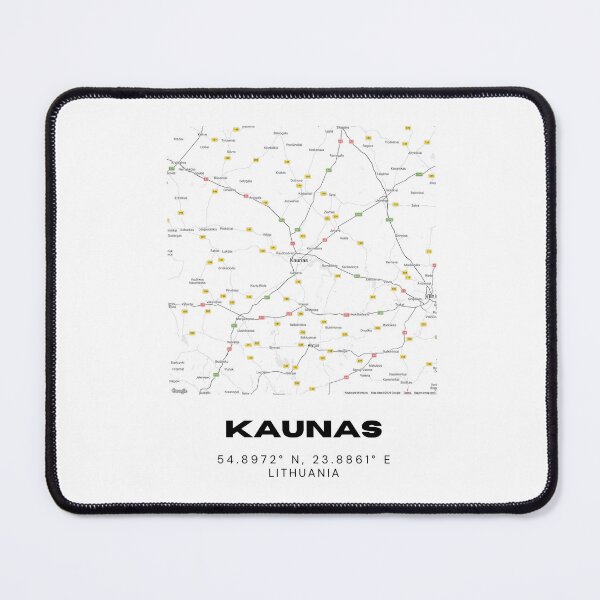 Item preview, Kaunas Lithuania Coordinates Print | Minimalist City Wall Art designed and sold by RM-Journey.
