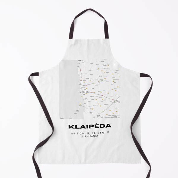 Item preview, Klaipėda Lithuania Coordinates Wall Art | Coastal City Print designed and sold by RM-Journey.
