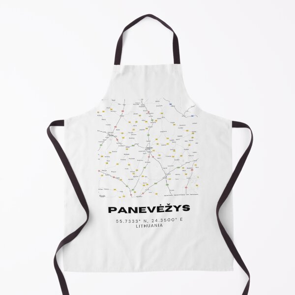 Item preview, Panevėžys Lithuania Coordinates Print | Minimalist City Art designed and sold by RM-Journey.