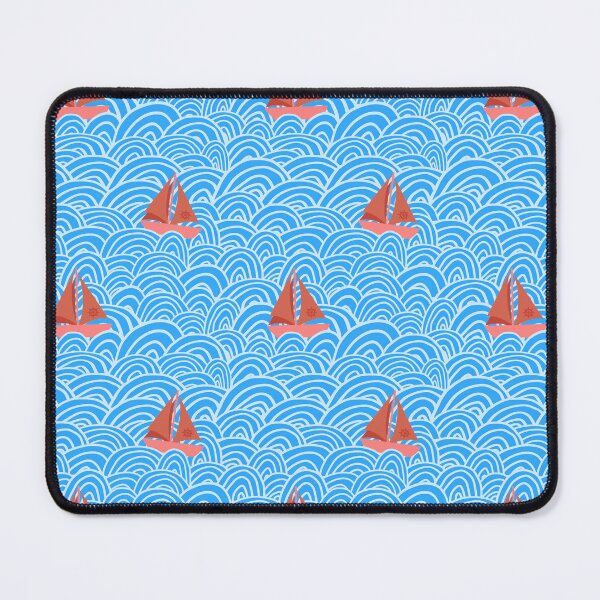 Item preview, Nautical Yacht with Ocean Waves NO08 Yacht at Sea designed and sold by HueyDesign.