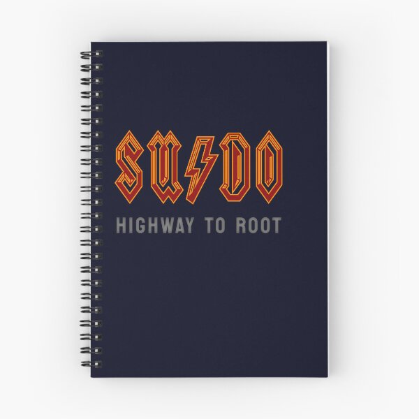 Item preview, SUDO Highway to Root - Developer - ACDC Rockstar Coder tshirt Red on Black designed and sold by VandoorLabs.