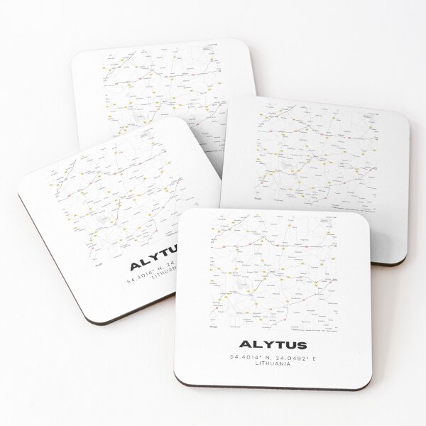 Item preview, Alytus Lithuania Coordinates Print | Minimalist Wall Art designed and sold by RM-Journey.