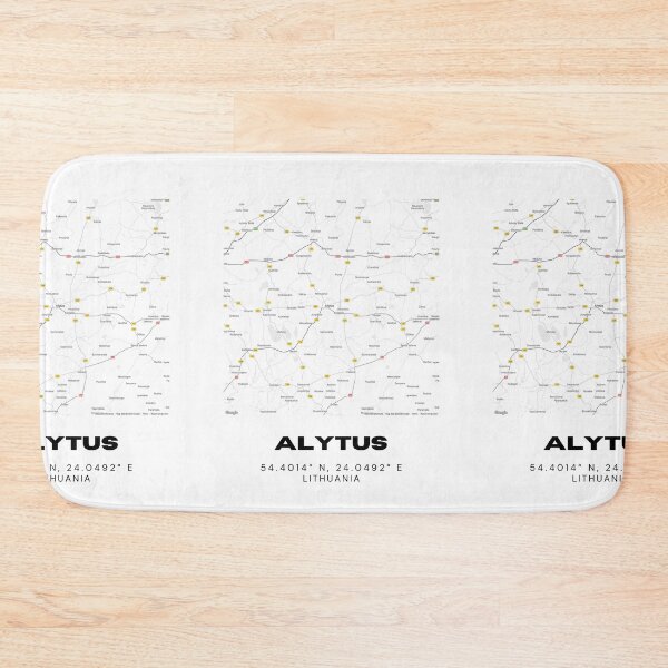 Item preview, Alytus Lithuania Coordinates Print | Minimalist Wall Art designed and sold by RM-Journey.