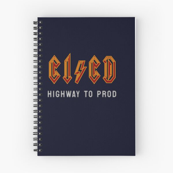 Item preview, CICD Highway to Prod - DevOps - ACDC Rockstar Devops Tshirt Maroon designed and sold by VandoorLabs.