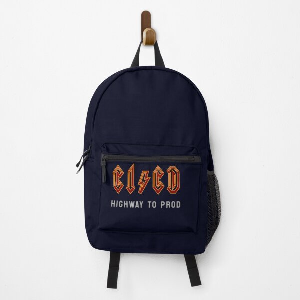 Item preview, CICD Highway to Prod - DevOps - ACDC Rockstar Devops Tshirt Maroon designed and sold by VandoorLabs.