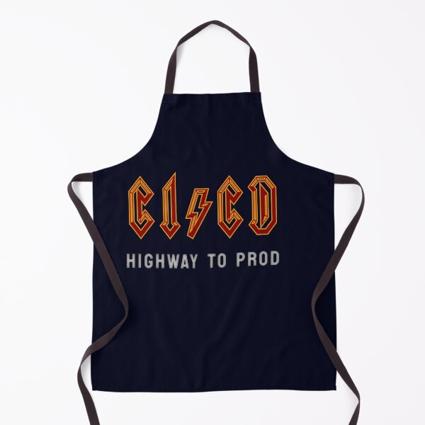 Item preview, CICD Highway to Prod - DevOps - ACDC Rockstar Devops Tshirt Maroon designed and sold by VandoorLabs.