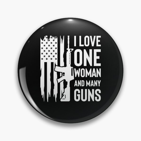 Item preview, I Love One Woman And Several Guns Vintage USA American Flag designed and sold by najaks.