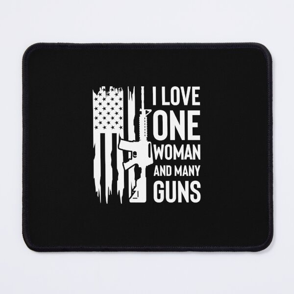 Item preview, I Love One Woman And Several Guns Vintage USA American Flag designed and sold by najaks.