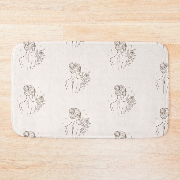 Item preview, Minimal Feminine Line Art Woman – Aesthetic Boho Neutral Illustration designed and sold by Swati's Digital Den.