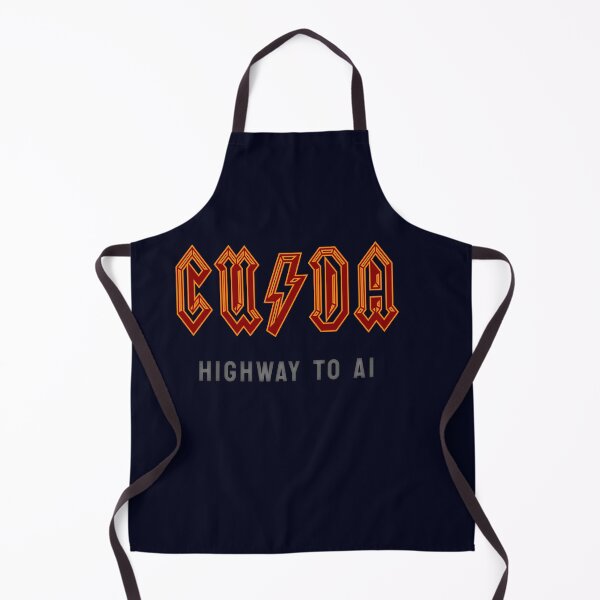 Item preview, CUDA Highway to AI - Artificial Intelligence - ACDC Rockstar AI Scientist tshirt Red on Black designed and sold by VandoorLabs.